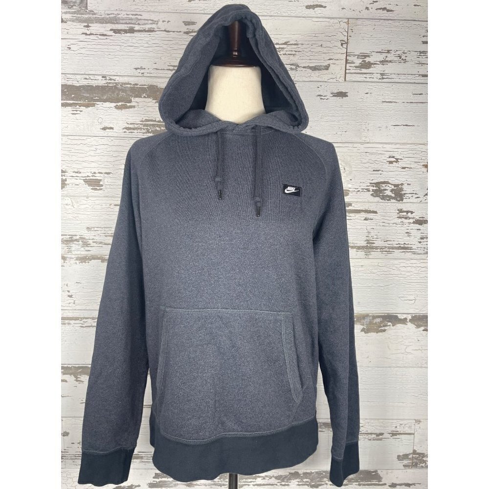 NIKE Sportswear Fleece Hoodie Dark Gray Men’s Sz M EUC